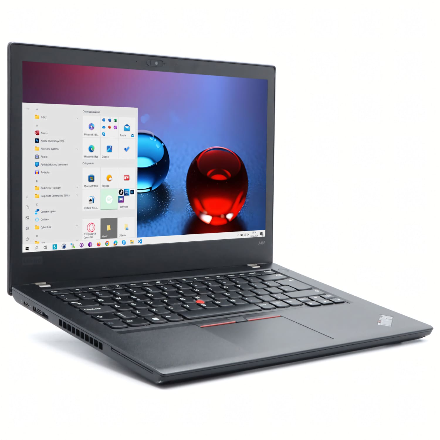Lenovo A485 14" / Ryzen 5-PRO-2500U / 16GB DDR4 512GB M.2 NVMe Windows 10