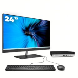 Mini PC HP 400 G4 / i5-8500T / 32GB DDR4 1TB SSD Windows 11 com monitor 24 + teclado e mouse