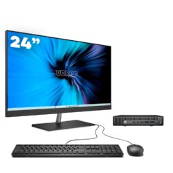 Mini PC HP 600 G1 / i3-4330T / 16GB DDR3 512GB SSD Windows 10 com monitor 24 + teclado e mouse