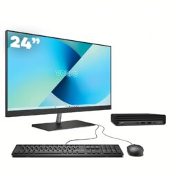 Mini PC HP 800 G6 / i5-10500T / 32GB DDR4 1TB SSD Windows 11 com monitor 24 + teclado e mouse
