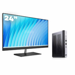 Mini PC HP 800 G4 / i5-8500T / 16GB DDR4 512GB SSD Windows 11 com monitor 24 + teclado e mouse