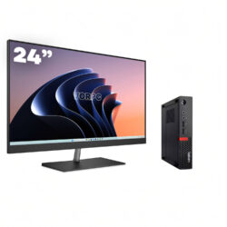 Mini PC Lenovo M910Q / i5-7500T / 32GB DDR4 1TB M.2 NVMe Windows 10 com monitor 24 + teclado e mouse
