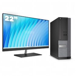 Dell 3020 SFF / i5-4570 / 8GB DDR3 256GB SSD Windows 10 com monitor 22" + teclado e mouse
