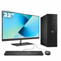 Dell 3050 SFF / i5-6500 / 8GB DDR4 256GB HDD Windows 10 com monitor 22" + teclado e mouse