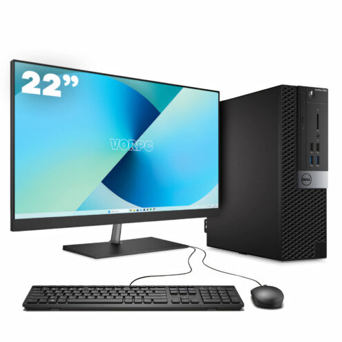 Dell 5040 SFF / Pentium-G4400 / 8GB DDR4 256GB HDD Windows 10 com monitor 22" + teclado e mouse