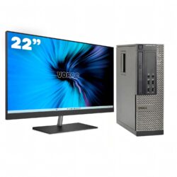Dell 7010 SFF / i5-3470 / 8GB DDR3 256GB SSD Windows 10 com monitor 22" + teclado e mouse