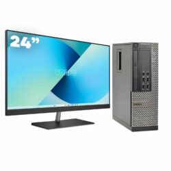 Dell 7010 SFF / i5-3470 / 8GB DDR3 256GB SSD Windows 10 com monitor 24 + teclado e mouse