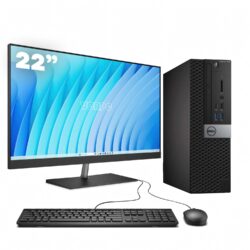 Dell 7040 SFF / i5-6500 / 16GB DDR4 256GB SSD Windows 10 com monitor 22" + teclado e mouse