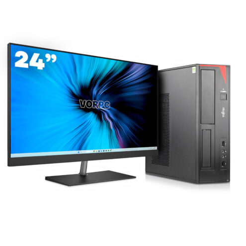 Fujitsu E410 SFF / Celeron-G1840 / 16GB DDR3 1TB SSD Windows 10 com monitor 24 + teclado e mouse