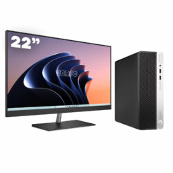 HP 400 G6 SFF / i5-9500 / 8GB DDR4 512GB M.2 NVMe Windows 11 com monitor 22" + teclado e mouse