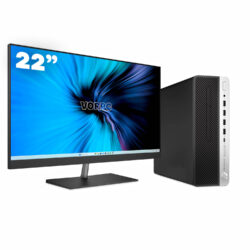 HP 600 G3 SFF / i5-6500 / 8GB DDR4 512GB SSD Windows 10 com monitor 22" + teclado e mouse