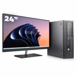 HP 800 G1 SFF / i7-4770 / 16GB DDR3 256GB SSD Windows 10 com monitor 24 + teclado e mouse