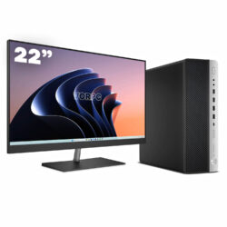 HP 800 G3 SFF / i7-6700 / 8GB DDR4 256GB SSD Windows 10 com monitor 22" + teclado e mouse