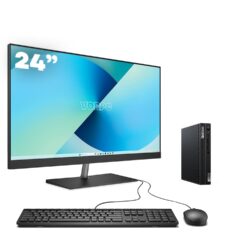 Mini PC Lenovo M80q / i5-10500T / 16GB DDR4 512GB M.2 SATA Windows 11 com monitor 24 + teclado e mouse