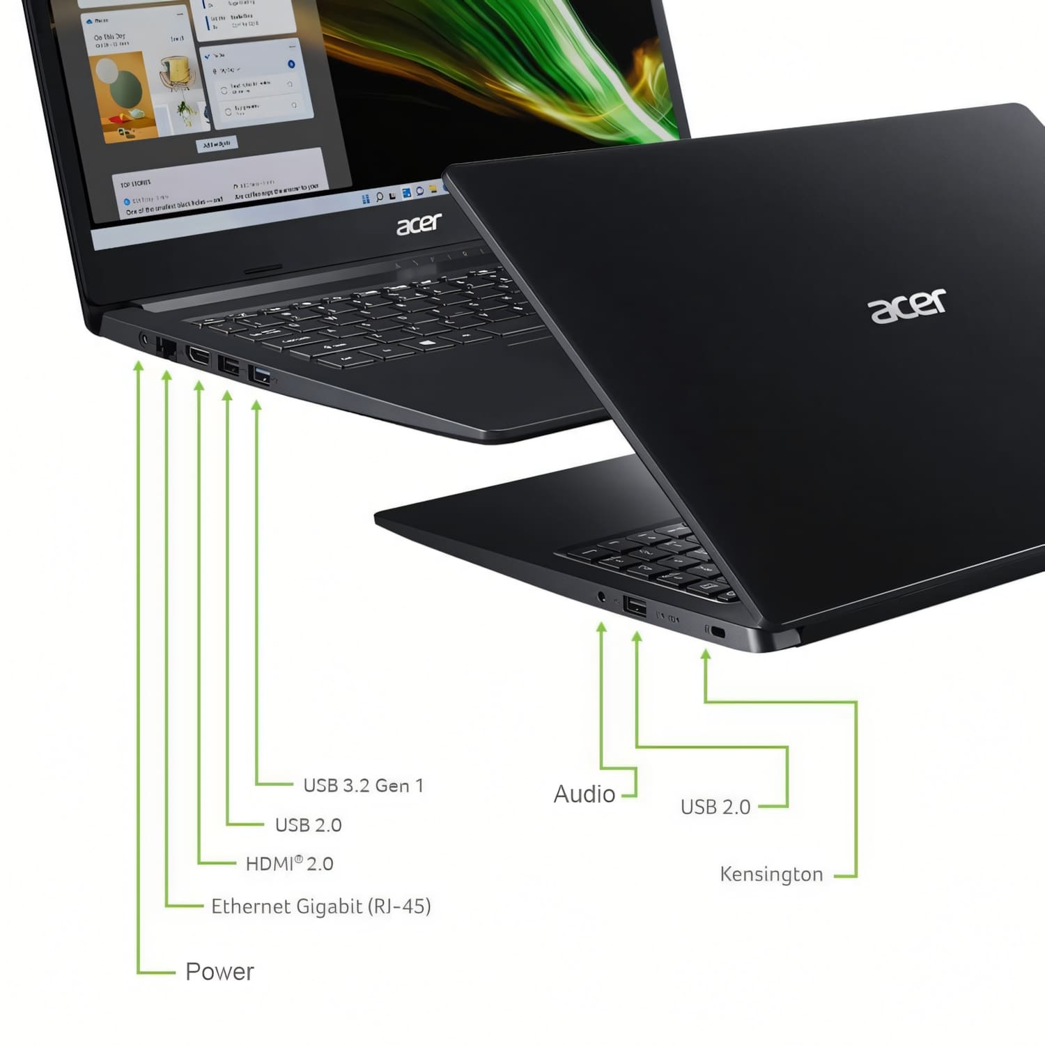 Acer A315-34 15.6" / Celeron-N4020 / 8GB DDR4 512GB M.2 SATA Windows 10 - Image 3